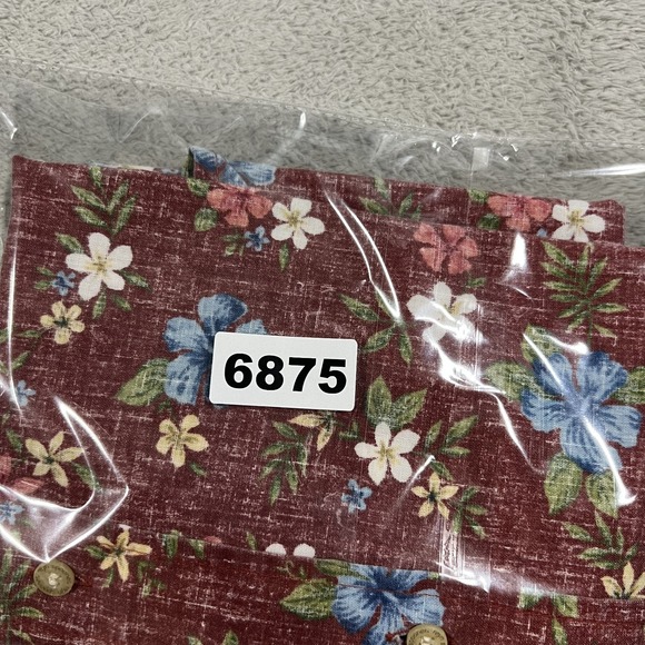 Reyn Spooner Hawaiian Shirt Mens Medium Floral Button Up Reverse Print - Picture 9 of 10